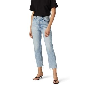 Trave | Harper Crop Slim Straight Raw Hem Jeans in Nowhere Near Size 29